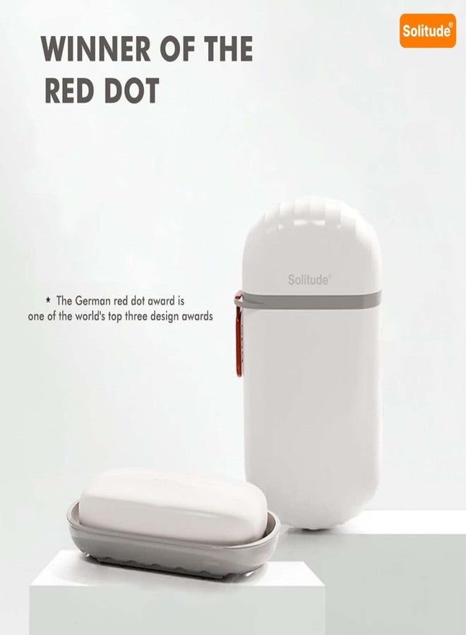 Solitude 2 PCS Portable Travel Soap Holder Dish for Home, Outdoor Hiking, and Camping, Compact and Durable Plastic Travel Soap Box Case Ideal for Travel Accessories (White) - Image 4